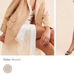 Free People Tan Blazer